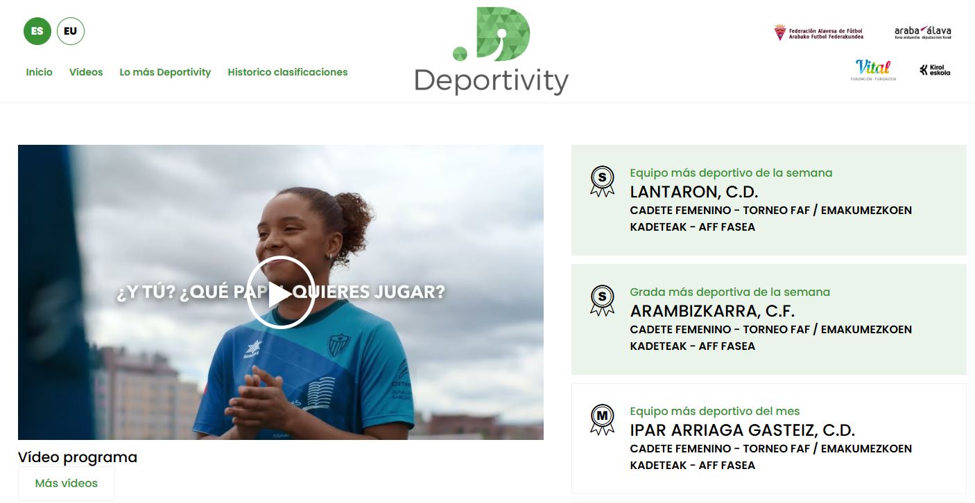 Deportivity - Plataforma de gestión
