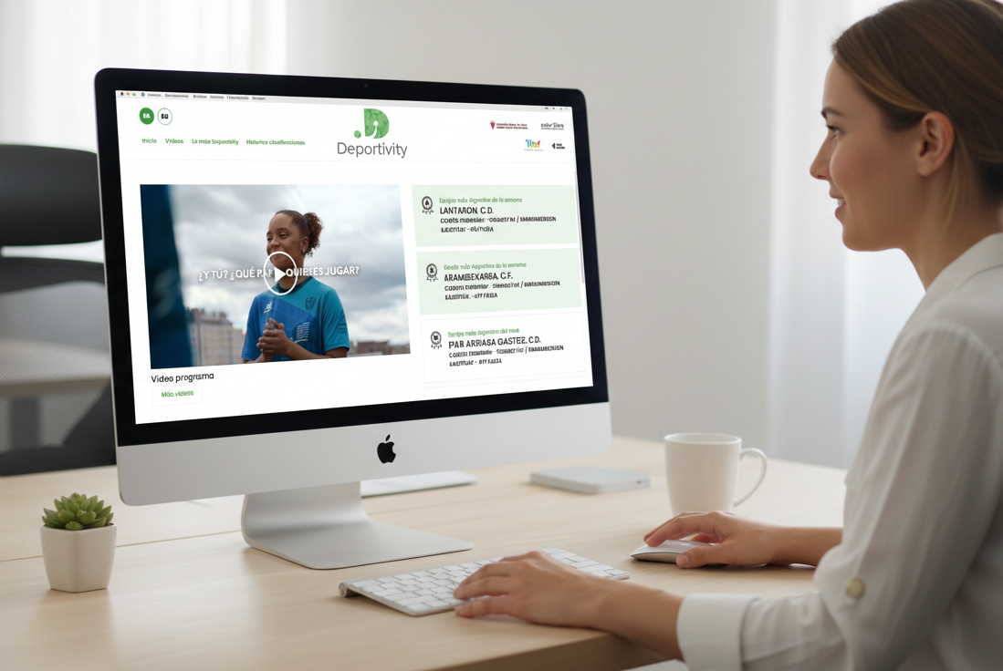 Deportivity - Panel de estadísticas en portátil